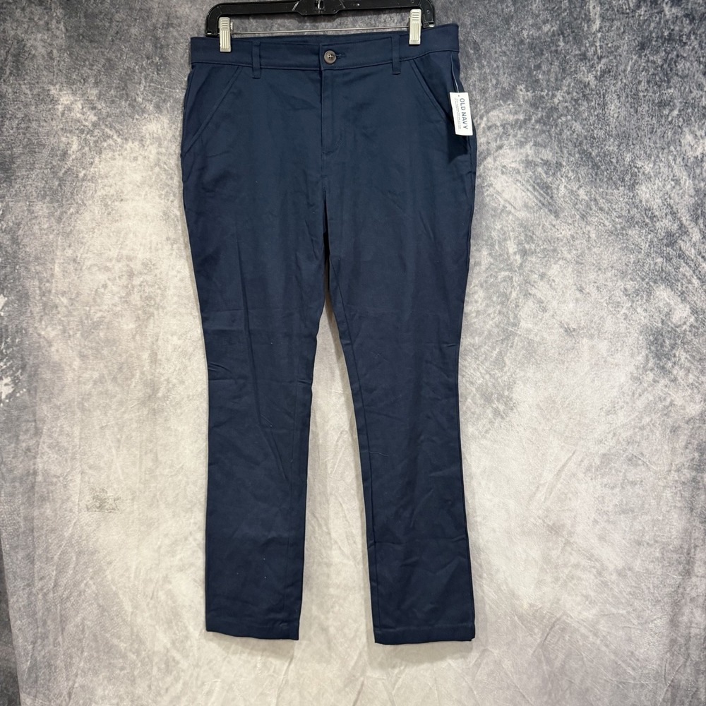 Old Navy Womens Plus 16 Skinny Stretch Chino Pants Navy Blue